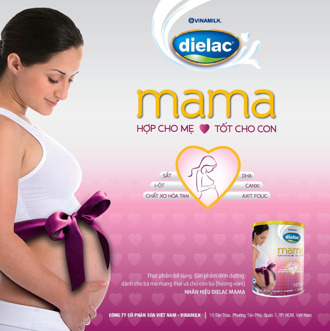 Dielac Mama - Dòng sữa bột chất lượng cho phụ nữ mang thai